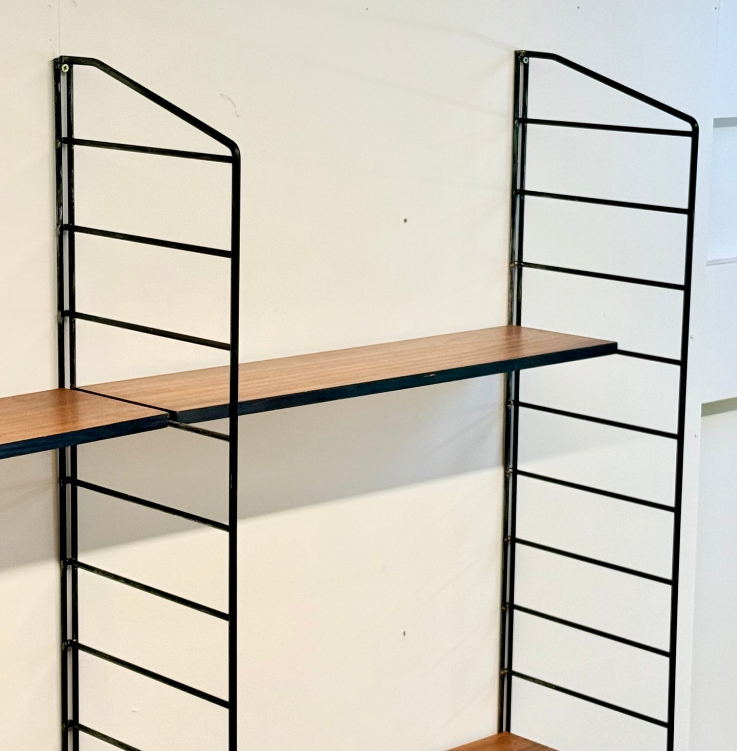 Rare 1960s Floating Modular Shelving System Wall Unit By Brianco