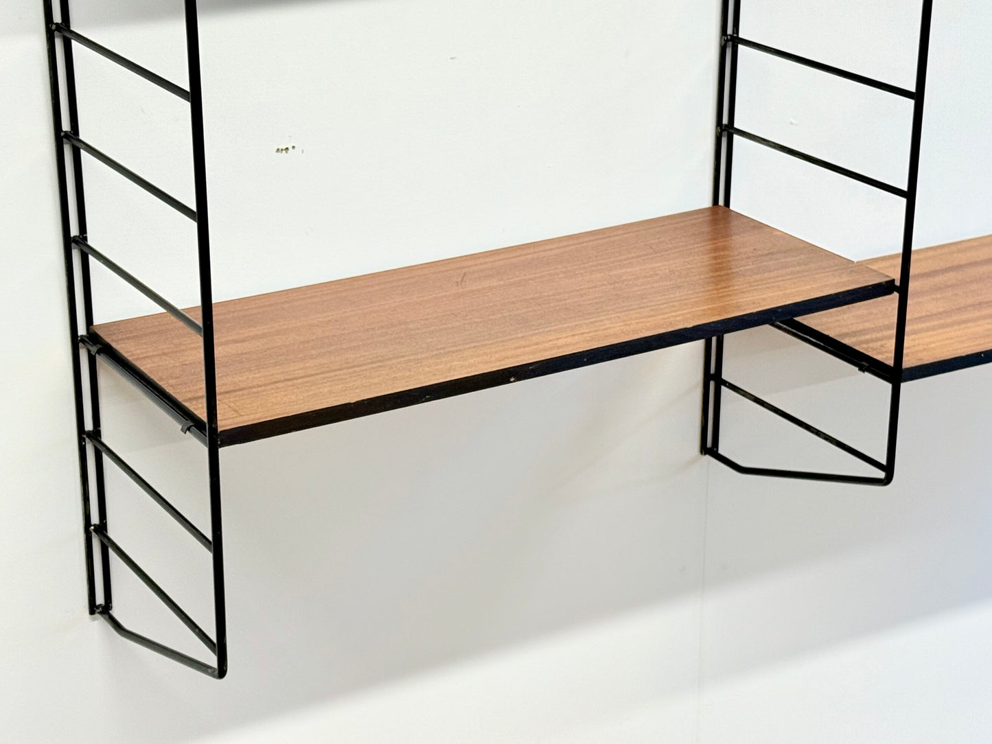 Rare 1960s Floating Modular Shelving System Wall Unit By Brianco