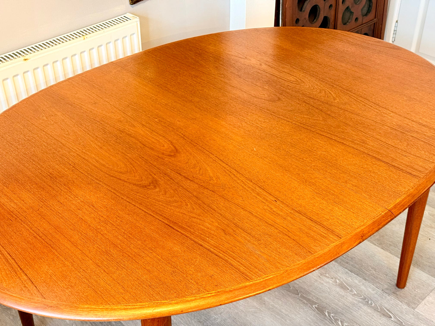 Mid Century Modern Danish Teak Extending Dining Table By Kai Kristiansen For Skovmand and Andersen