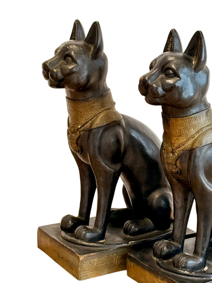 Gayer Anderson Style French Vintage Egyptian Revival Painted ‘Bastet’ Cat