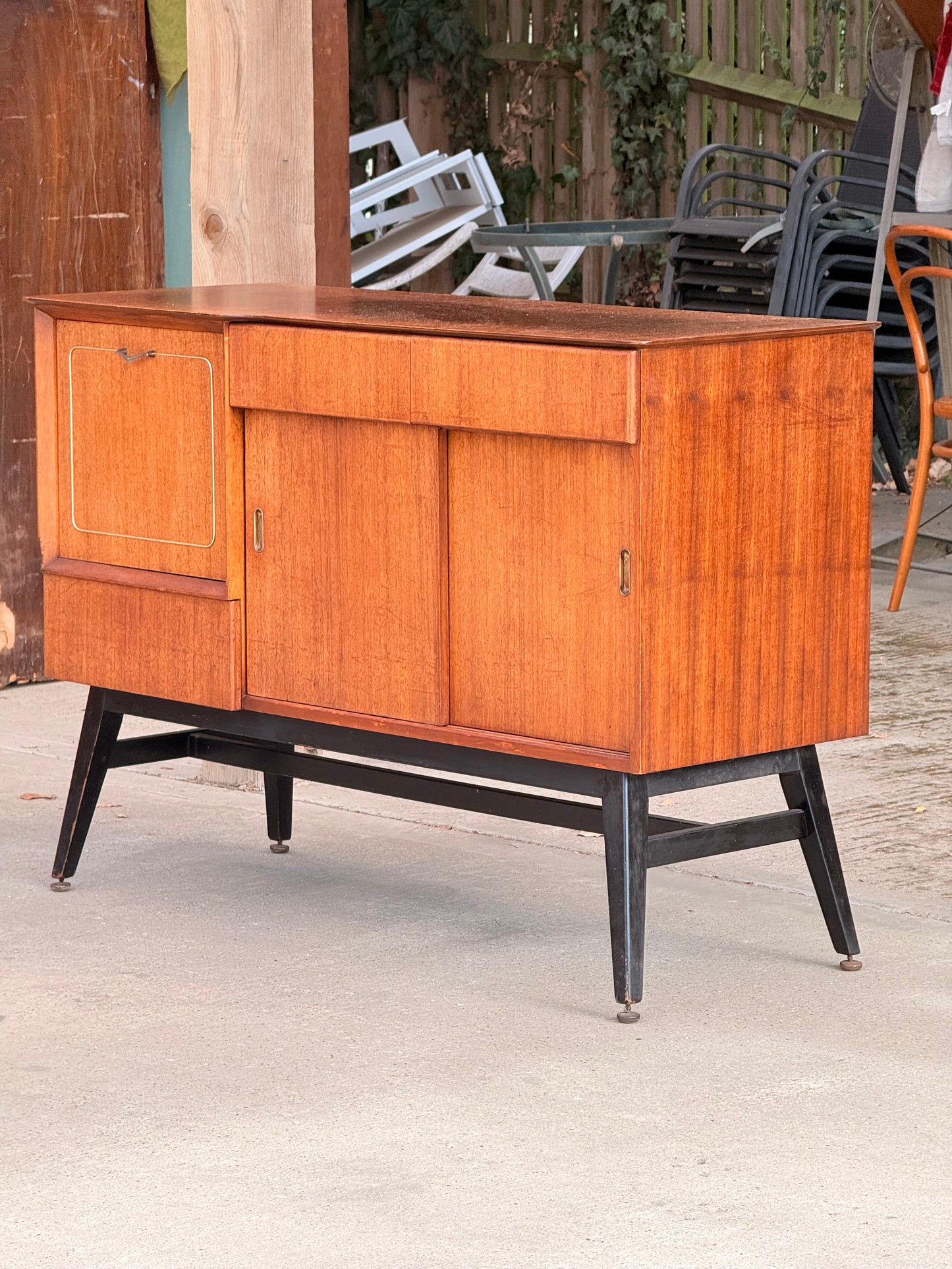 Beautility Mid-Century Teak Sideboard / Drinks Cabinet, c.1960s