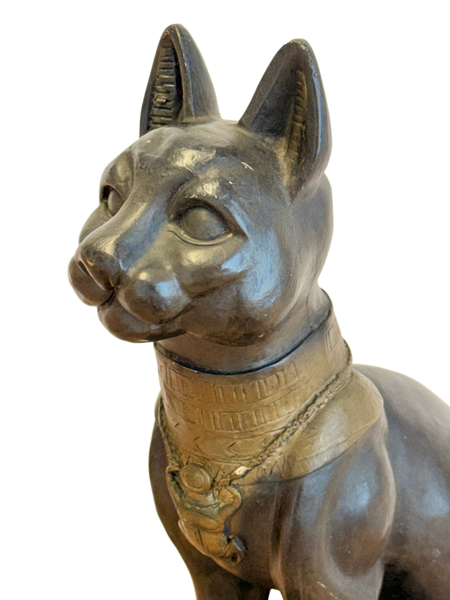 Gayer Anderson Style French Vintage Egyptian Revival Painted ‘Bastet’ Cat