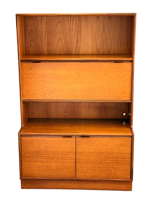 Turnidge Of London, Mid Century Modern Danish Design Teak Wall Unit