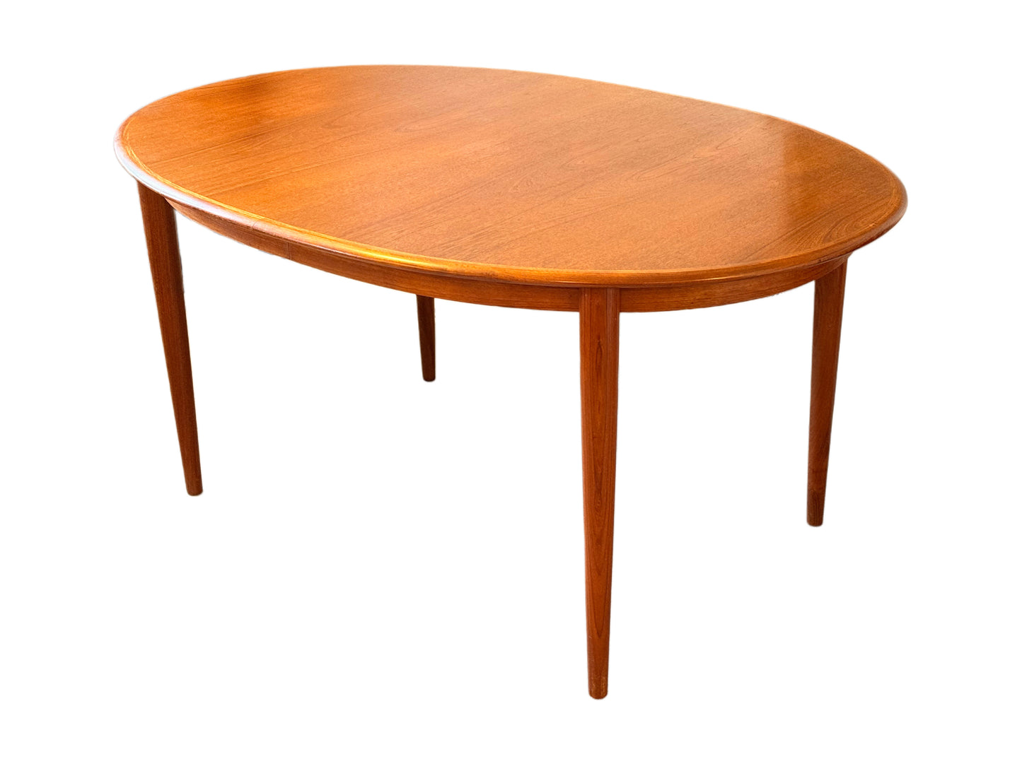 Mid Century Modern Danish Teak Extending Dining Table By Kai Kristiansen For Skovmand and Andersen