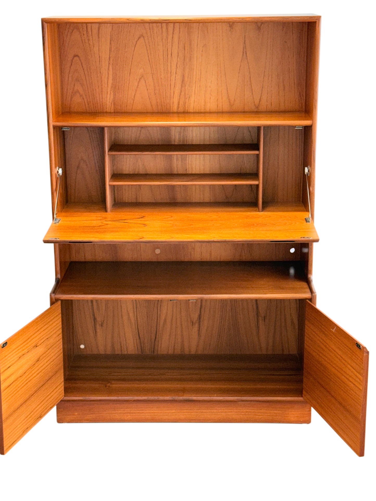 Turnidge Of London, Mid Century Modern Danish Design Teak Wall Unit