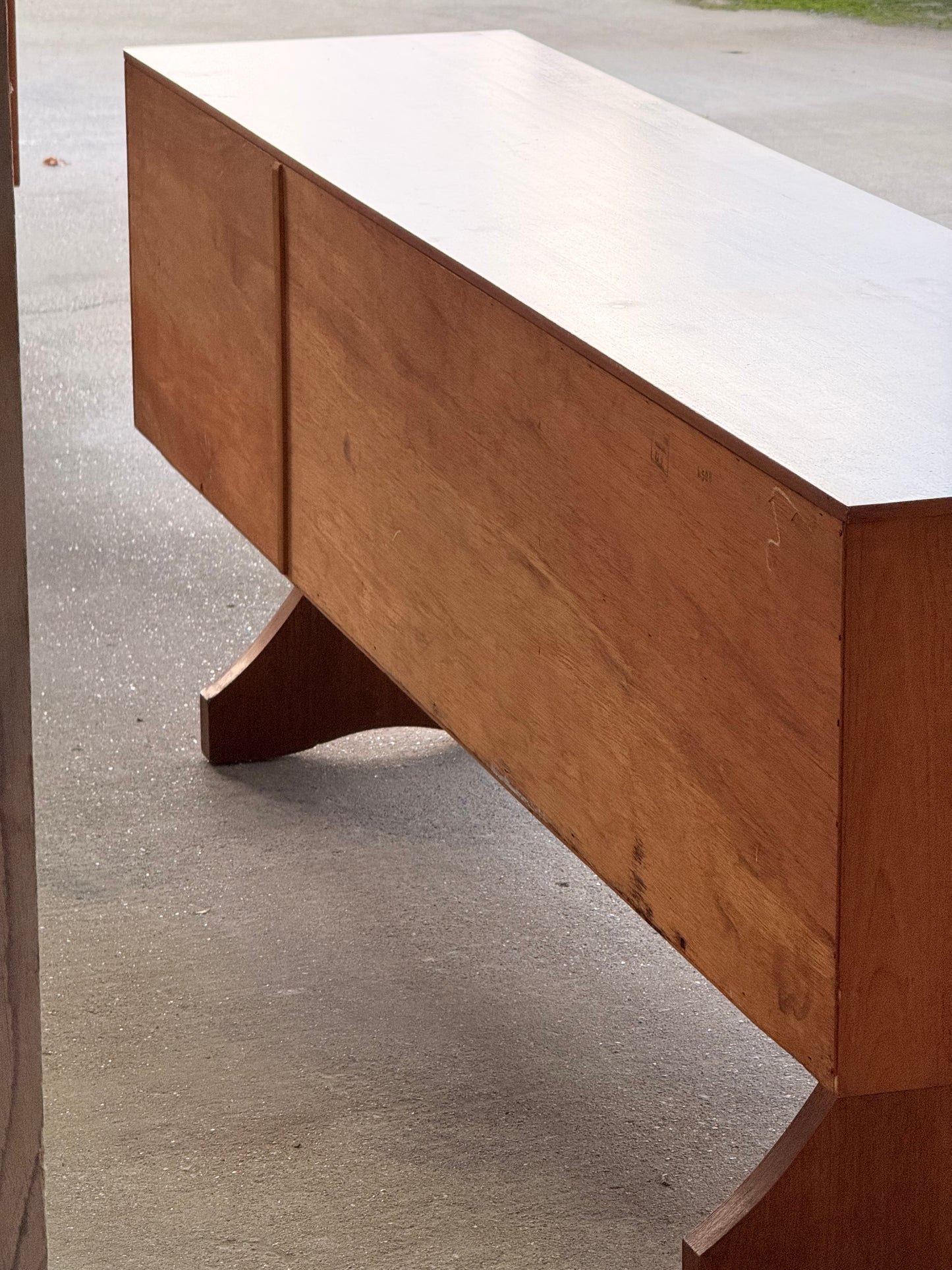 Beautility Teak Sideboard, Mid-Century Masterpiece with Sculptural Trestle Base, 1960s British Craftsmanship