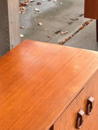 Beautility Teak Sideboard, Mid-Century Masterpiece with Sculptural Trestle Base, 1960s British Craftsmanship