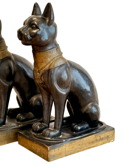 Gayer Anderson Style French Vintage Egyptian Revival Painted ‘Bastet’ Cat