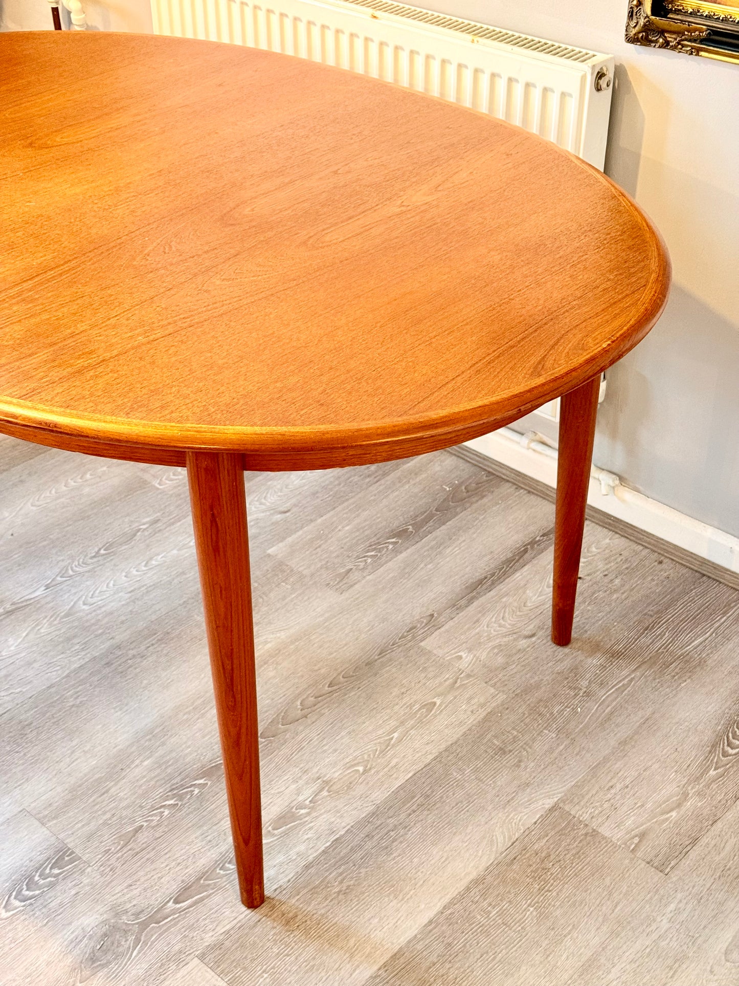 Mid Century Modern Danish Teak Extending Dining Table By Kai Kristiansen For Skovmand and Andersen