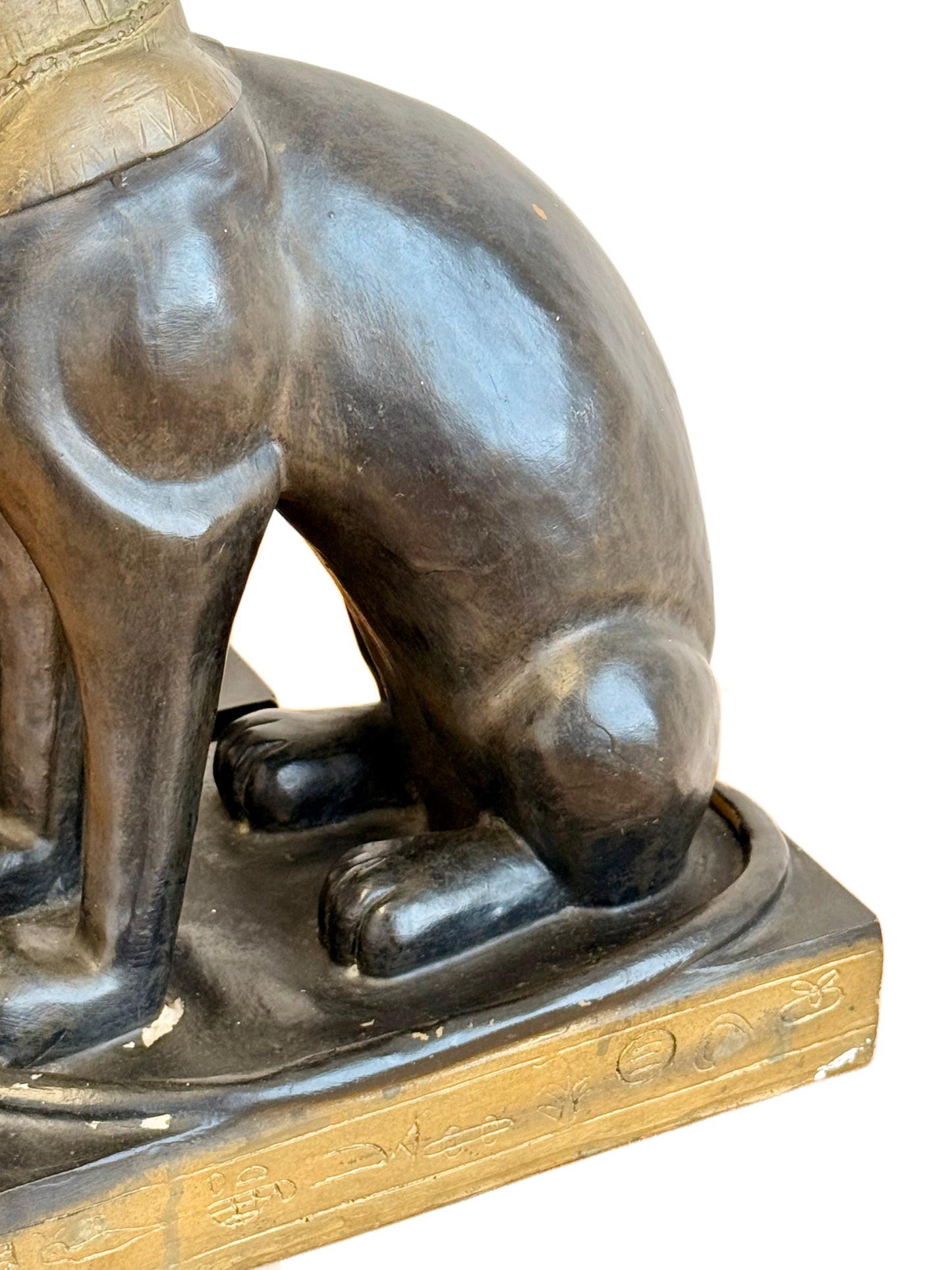 Gayer Anderson Style French Vintage Egyptian Revival Painted ‘Bastet’ Cat