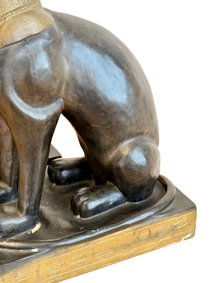 Gayer Anderson Style French Vintage Egyptian Revival Painted ‘Bastet’ Cat