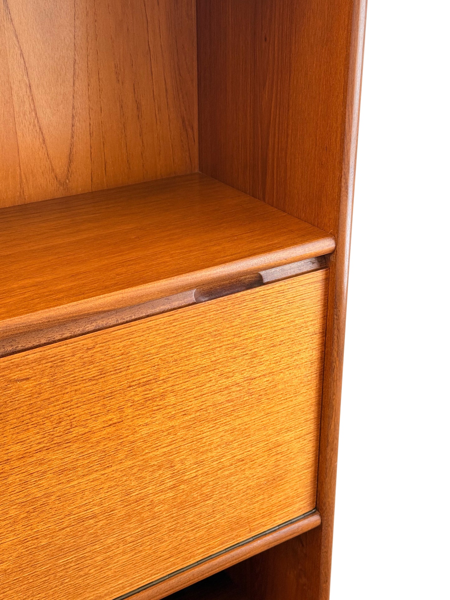 Turnidge Of London, Mid Century Modern Danish Design Teak Wall Unit
