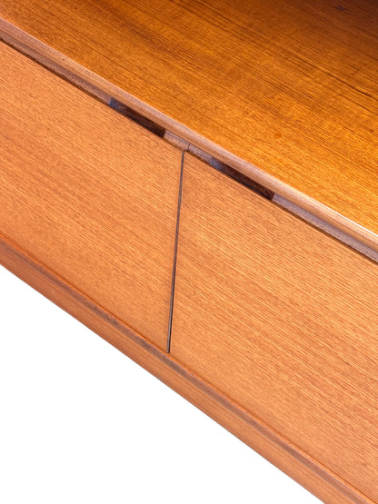Turnidge Of London, Mid Century Modern Danish Design Teak Wall Unit