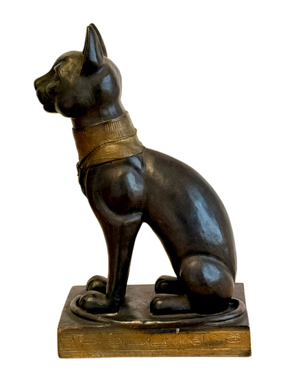 Gayer Anderson Style French Vintage Egyptian Revival Painted ‘Bastet’ Cat
