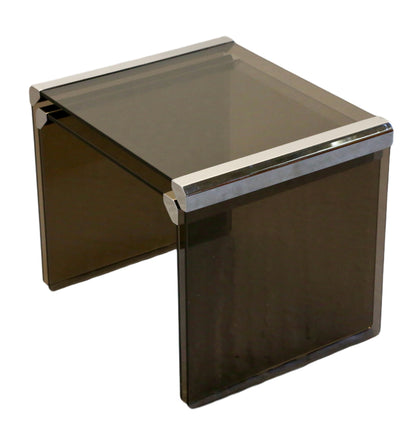 Gallotti & Radice Smoked Glass Tables by Pierangelo Gallotti