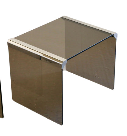 Gallotti & Radice Smoked Glass Tables by Pierangelo Gallotti