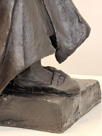 William Lazard (b.1936) - “Reading Monk” Fibreglass Sculpture, Signed & Dated 1995