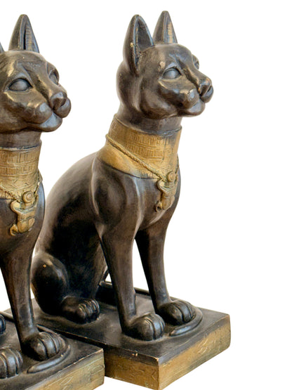Gayer Anderson Style French Vintage Egyptian Revival Painted ‘Bastet’ Cat