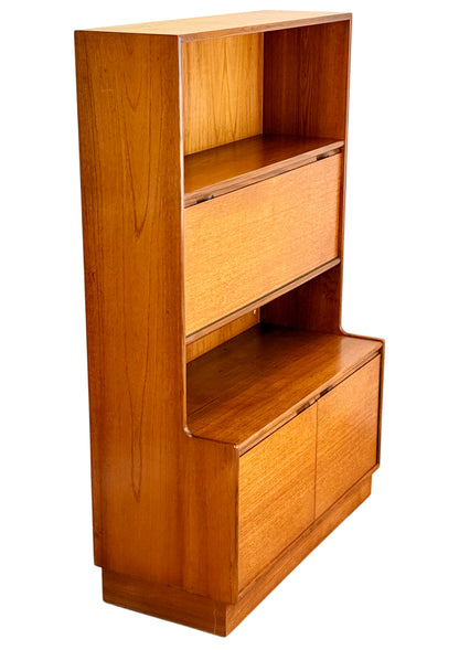 Turnidge Of London, Mid Century Modern Danish Design Teak Wall Unit