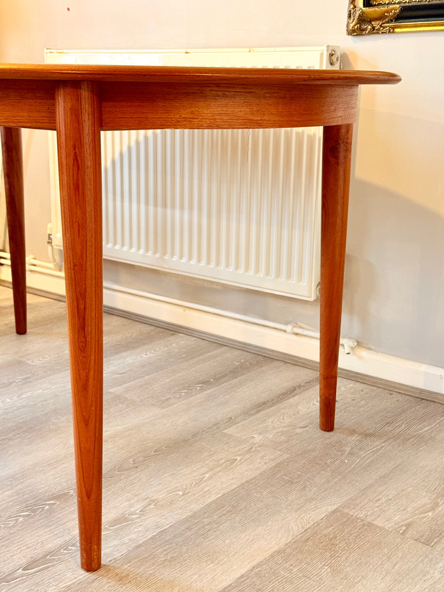 Mid Century Modern Danish Teak Extending Dining Table By Kai Kristiansen For Skovmand and Andersen
