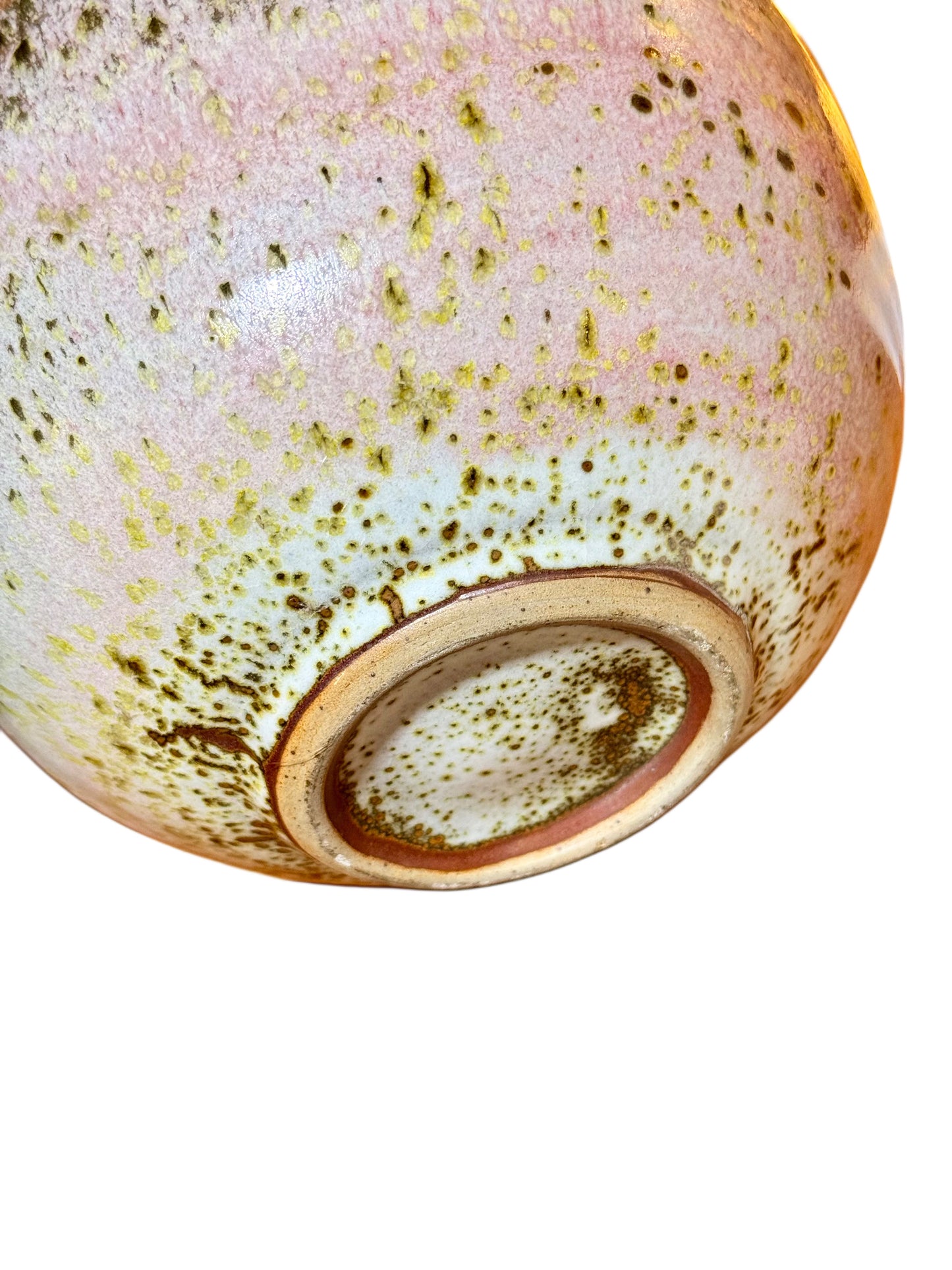 Gérald Pott (1936–2021) Wood-Fired Stoneware Vase – Bulbous Form, Multicoloured Reduction Glaze