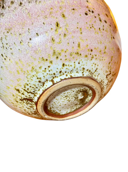 Gérald Pott (1936–2021) Wood-Fired Stoneware Vase – Bulbous Form, Multicoloured Reduction Glaze