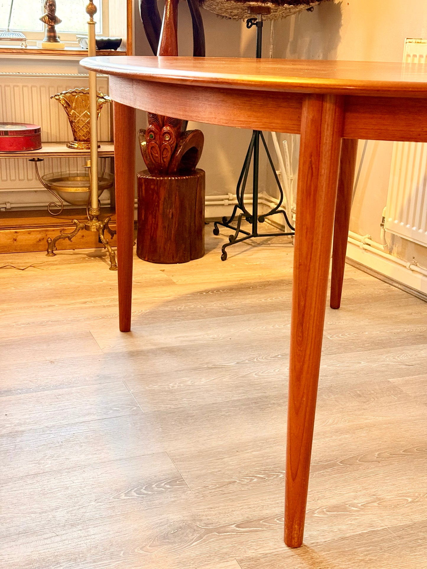 Mid Century Modern Danish Teak Extending Dining Table By Kai Kristiansen For Skovmand and Andersen