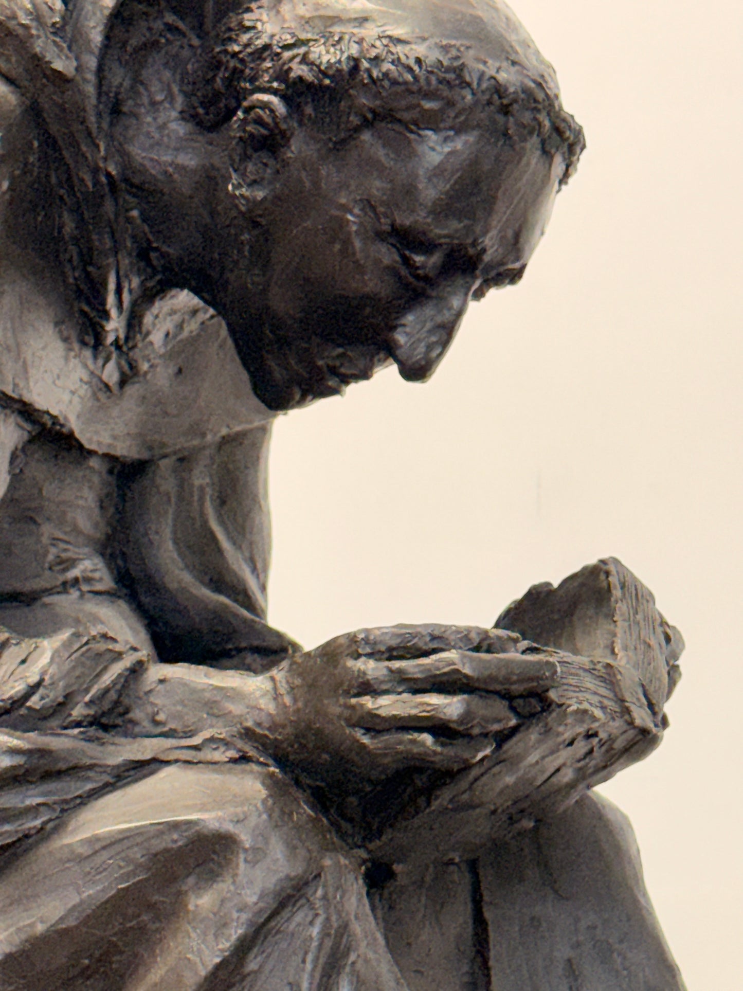 William Lazard (b.1936) - “Reading Monk” Fibreglass Sculpture, Signed & Dated 1995