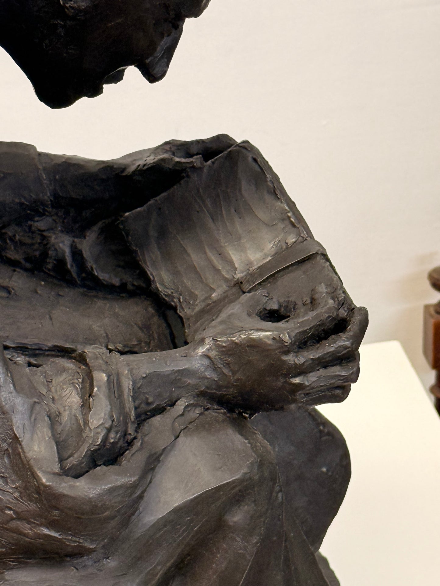 William Lazard (b.1936) - “Reading Monk” Fibreglass Sculpture, Signed & Dated 1995