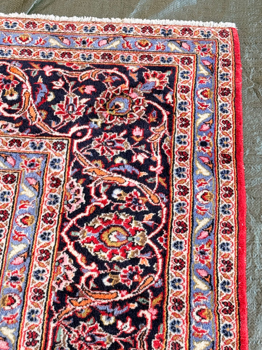 Large Persian Kashan Rug 410 x 292cm Hand Knotted Wool Carpet