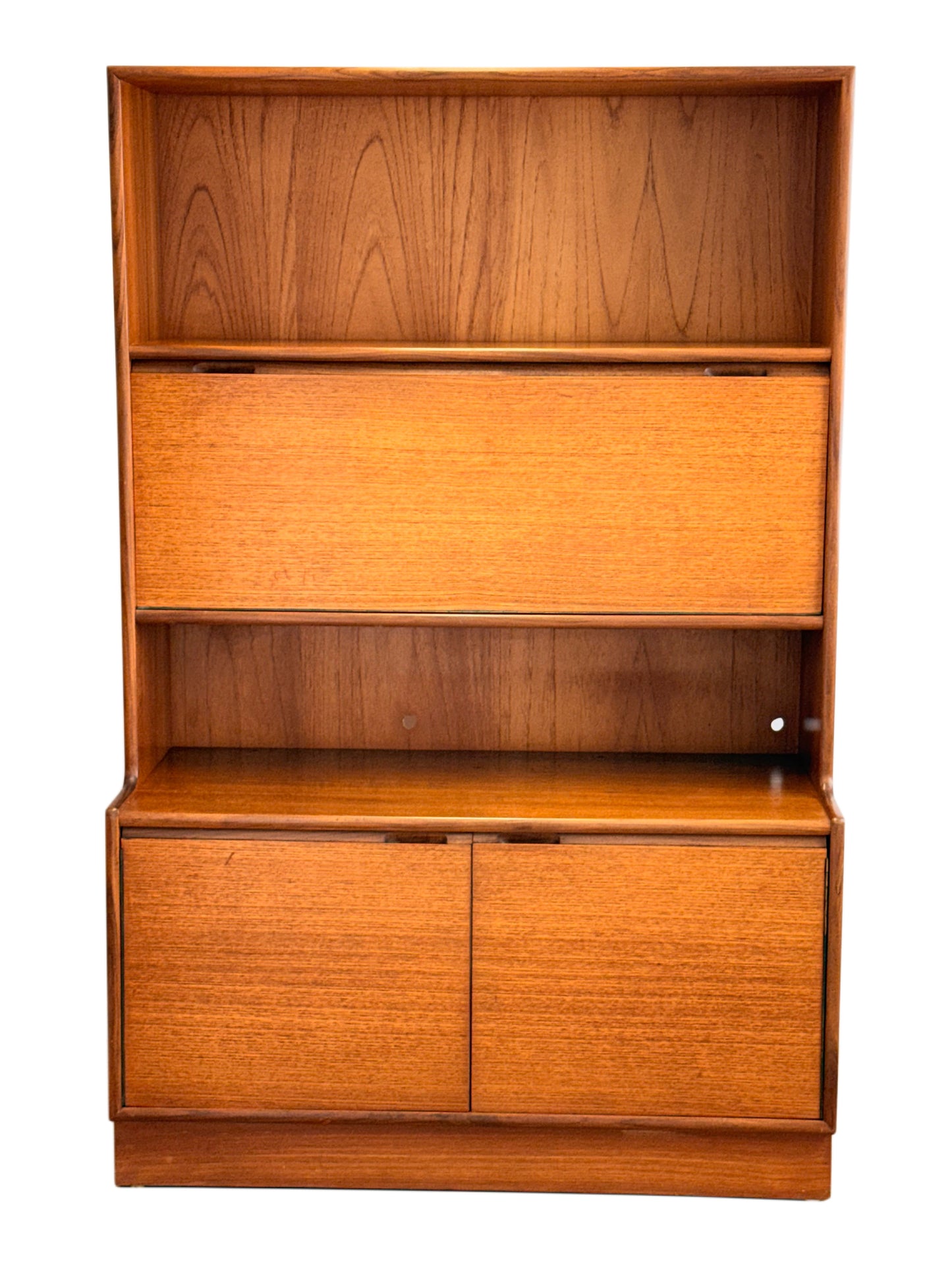 Turnidge Of London, Mid Century Modern Danish Design Teak Wall Unit