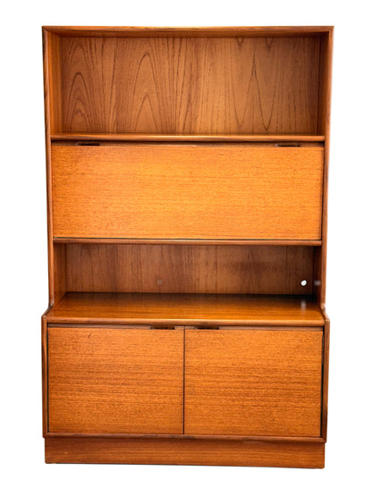 Turnidge Of London, Mid Century Modern Danish Design Teak Wall Unit