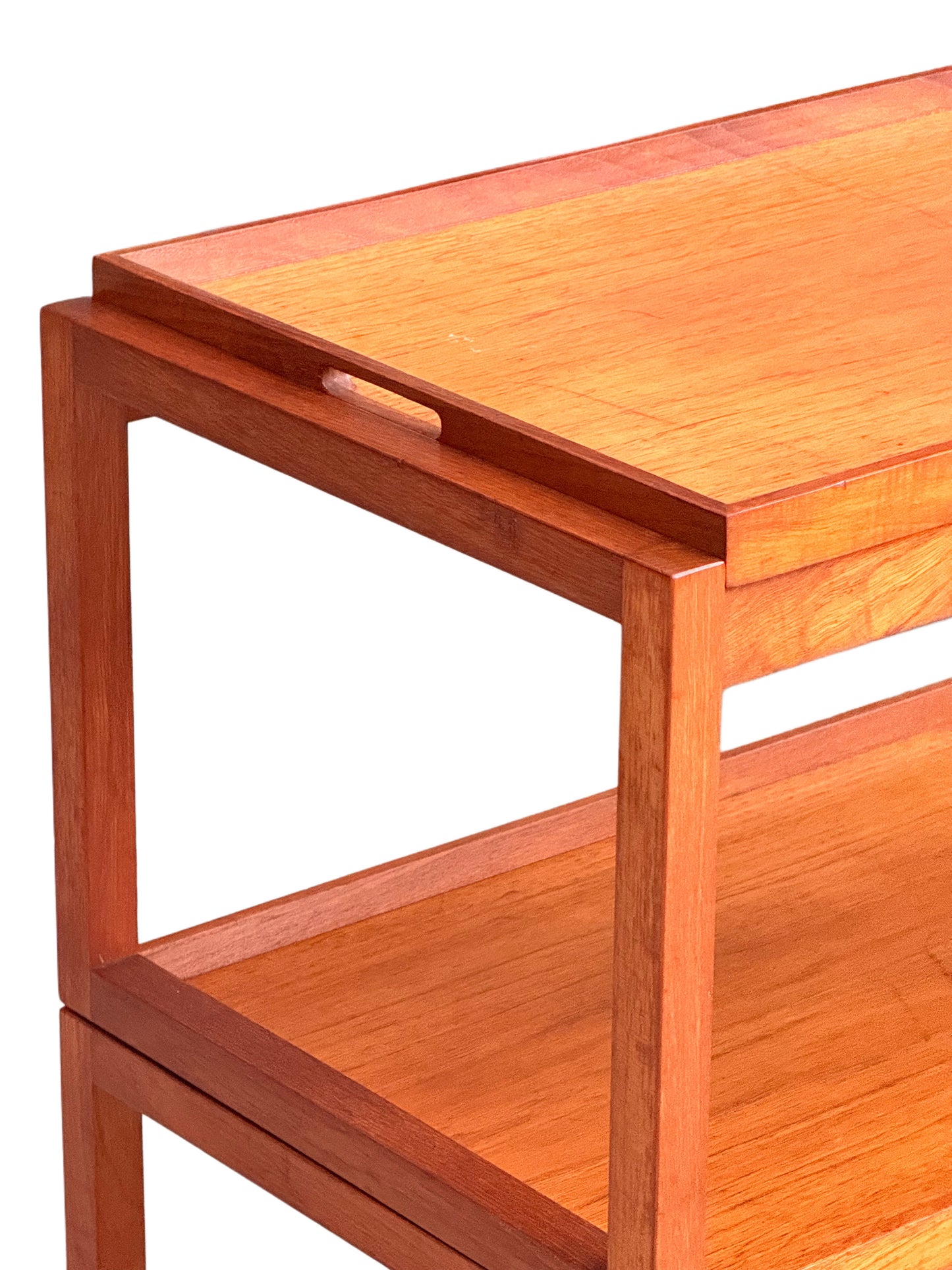 Vintage 1960s White & Newton Metamorphic Teak Serving Trolley - Modular Midcentury Modern British Design Bar Cart with Detachable Tray