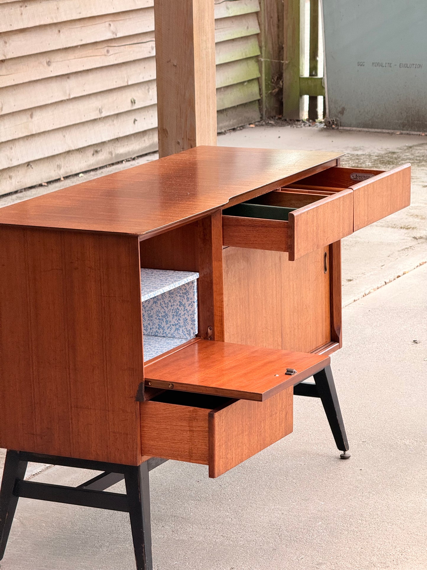 Beautility Mid-Century Teak Sideboard / Drinks Cabinet, c.1960s