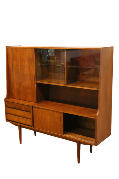 Mid Century Modern Danish Design Teak Highboard