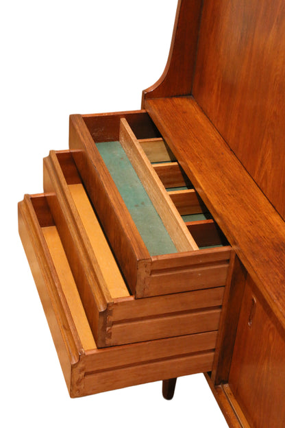 Mid Century Modern Danish Design Teak Highboard