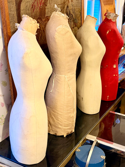 Vintage Stockman Paris (Est. 1867) Dress Form Mannequin – Red, Wasp Waist