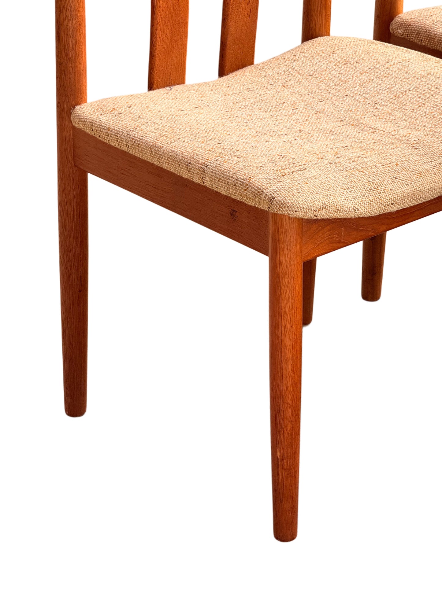Danish Teak Dining Chairs Set of 6 - Mid-Century Modern Vamdrup Stolefabrik Vintage