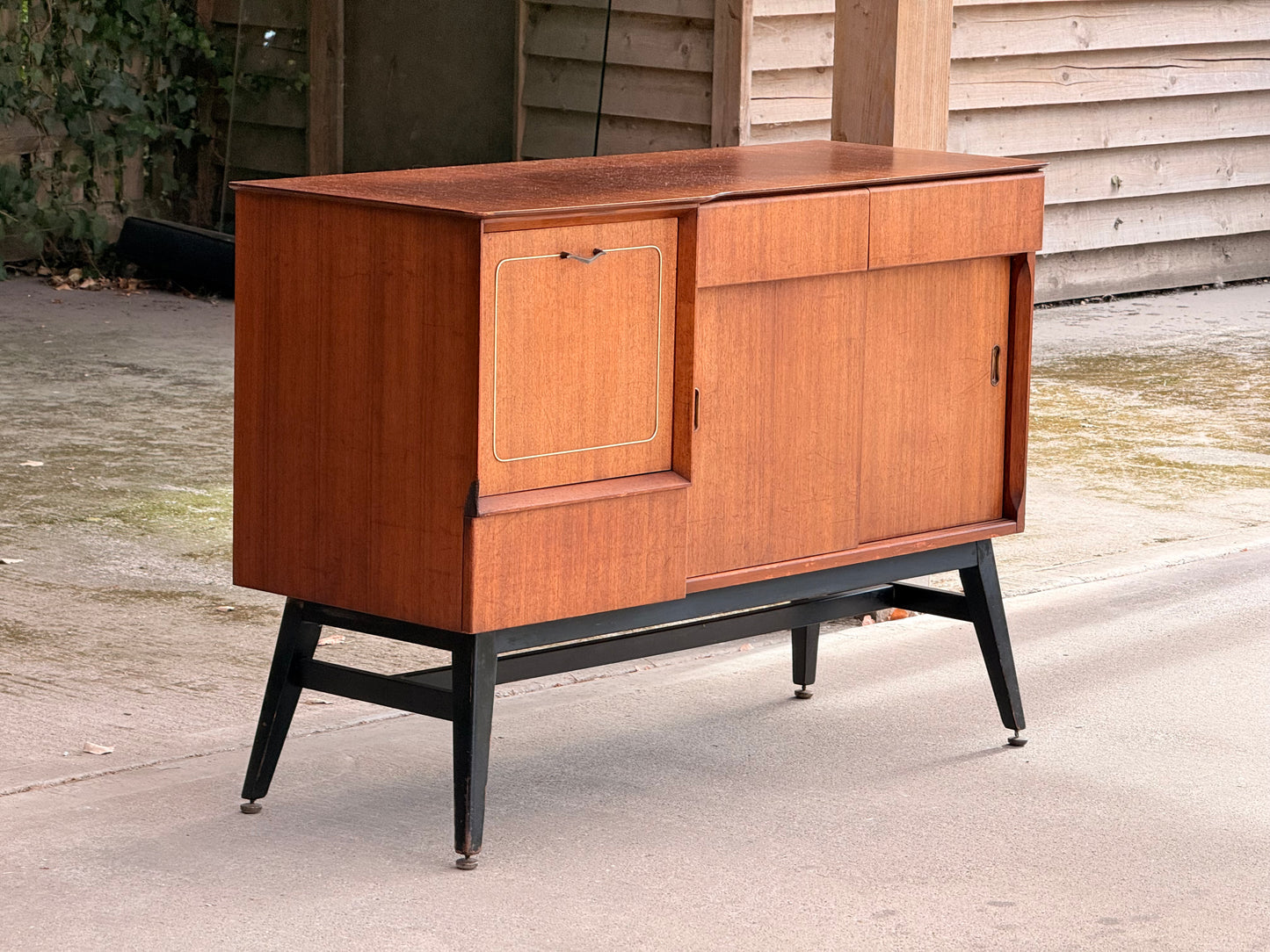 Beautility Mid-Century Teak Sideboard / Drinks Cabinet, c.1960s