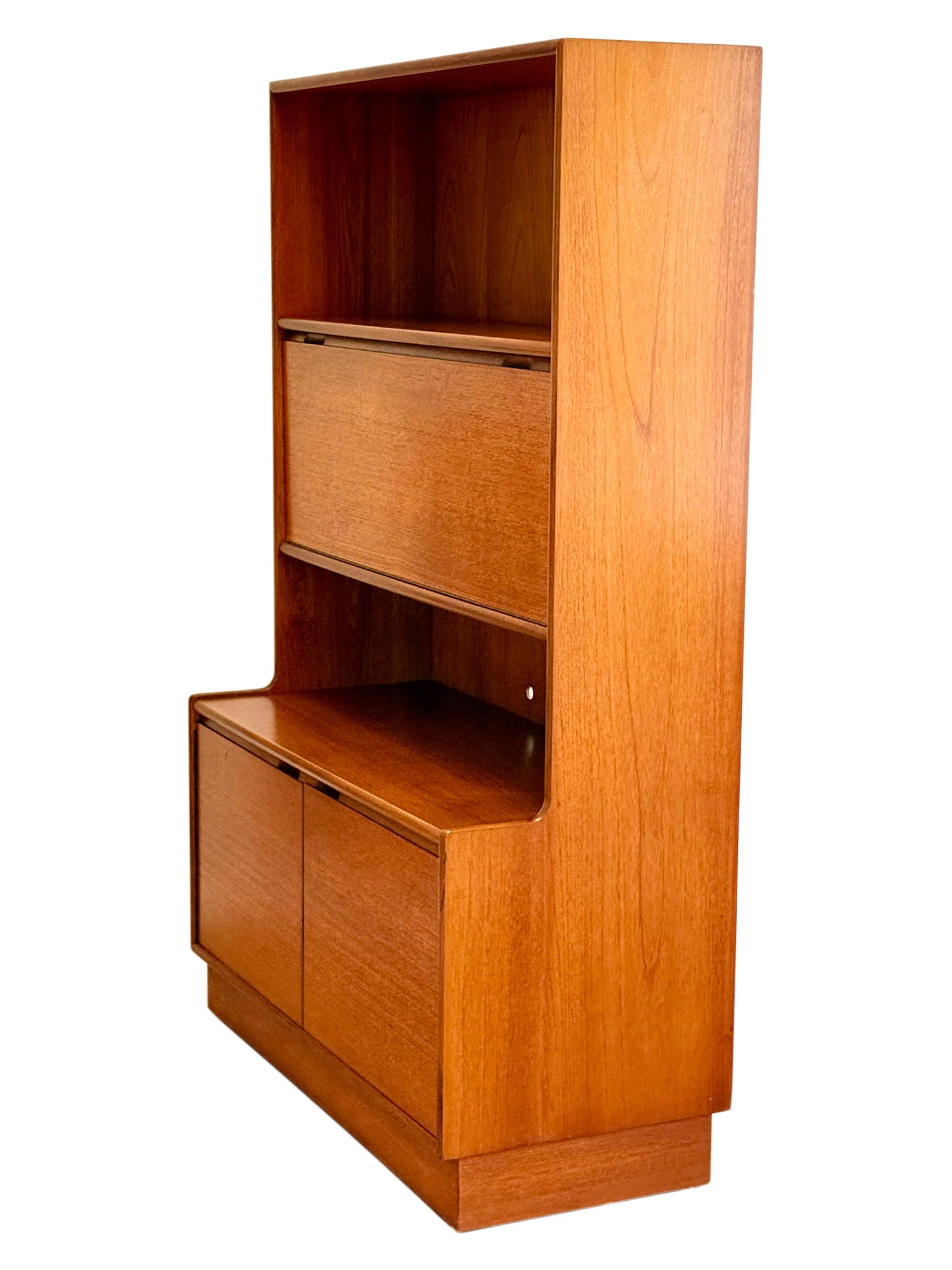 Turnidge Of London, Mid Century Modern Danish Design Teak Wall Unit