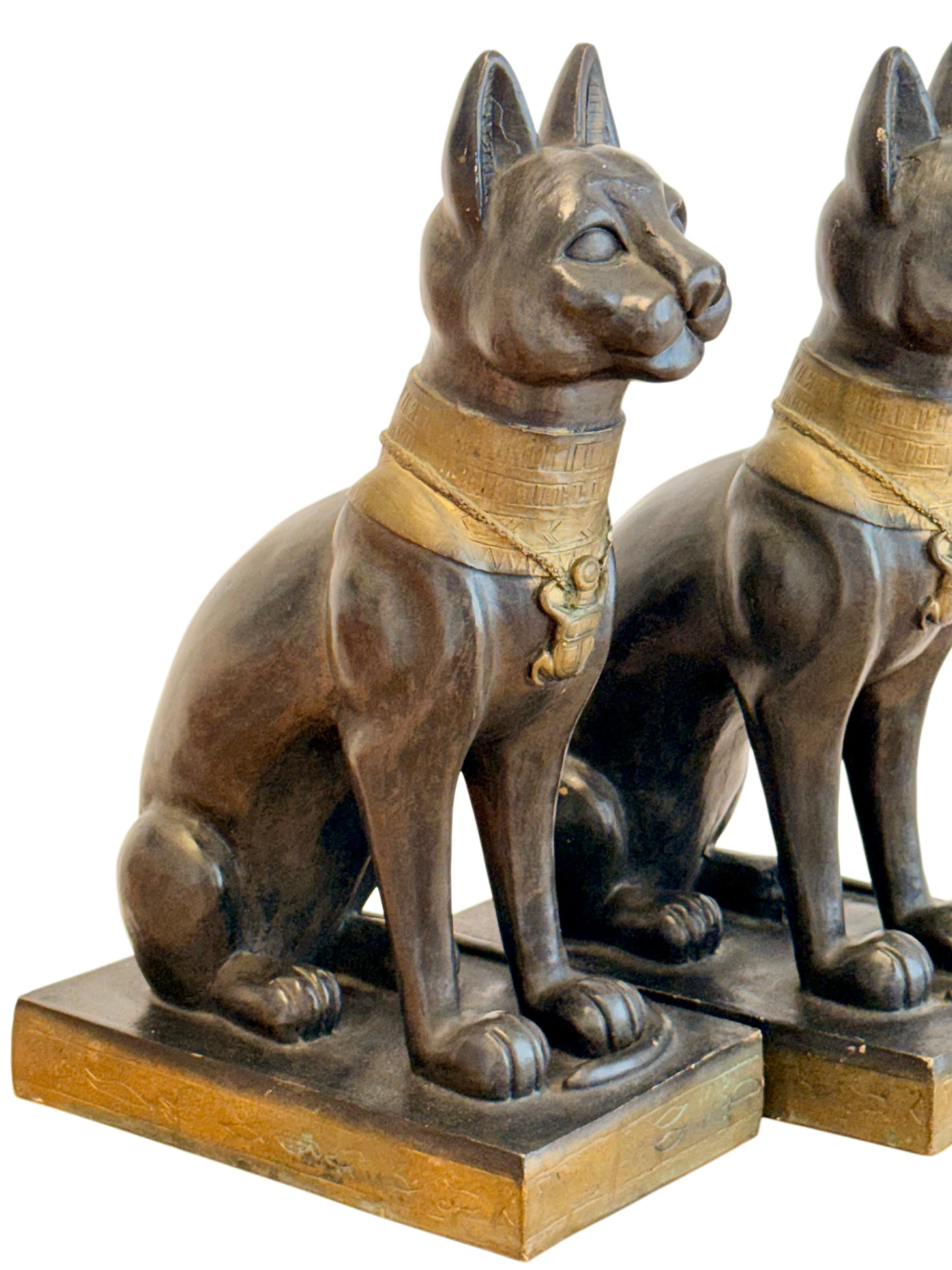 Gayer Anderson Style French Vintage Egyptian Revival Painted ‘Bastet’ Cat