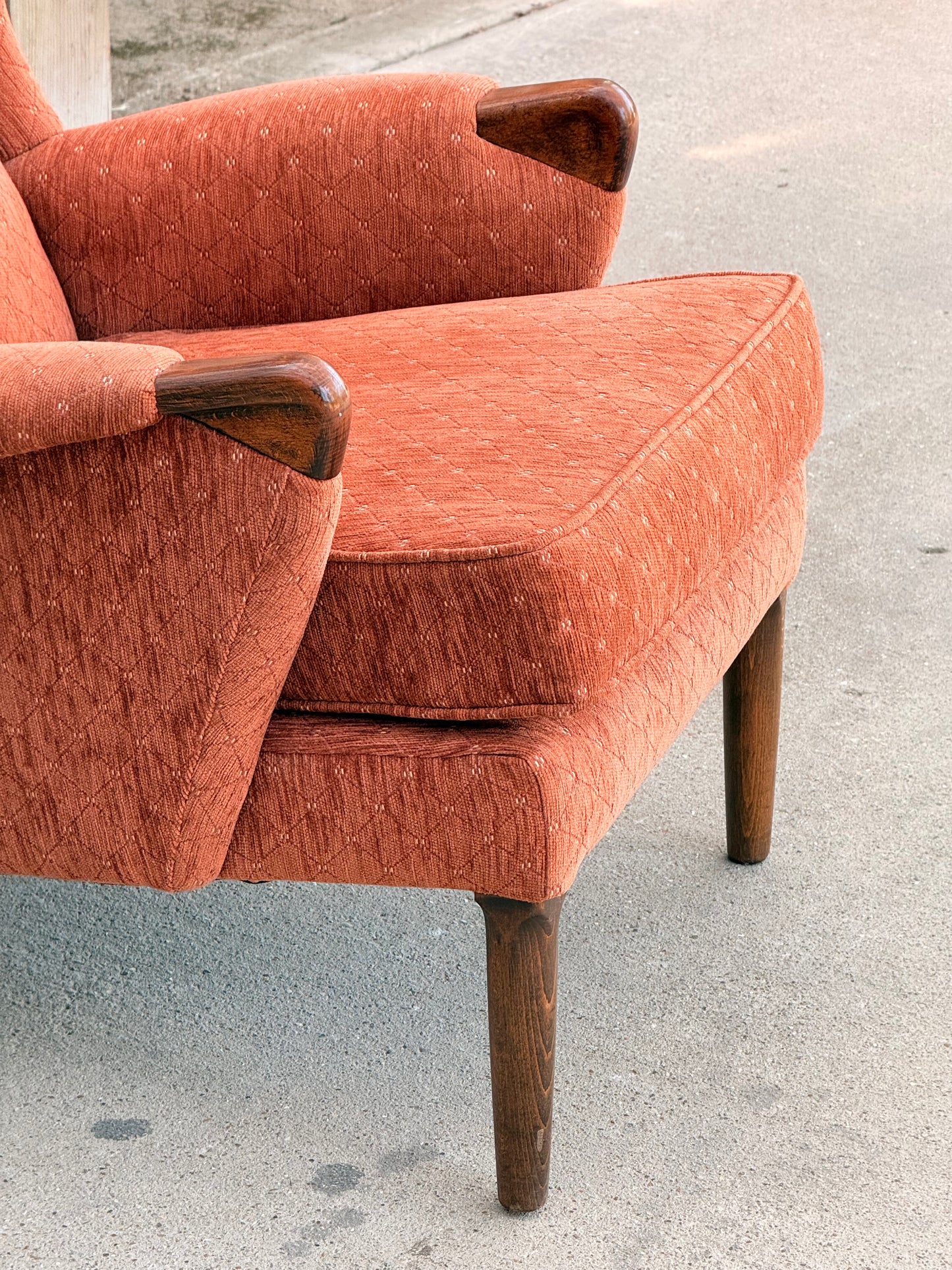 Matched Pair Vintage Parker Knoll PK757 Wingback Lounge Armchairs Mid Century