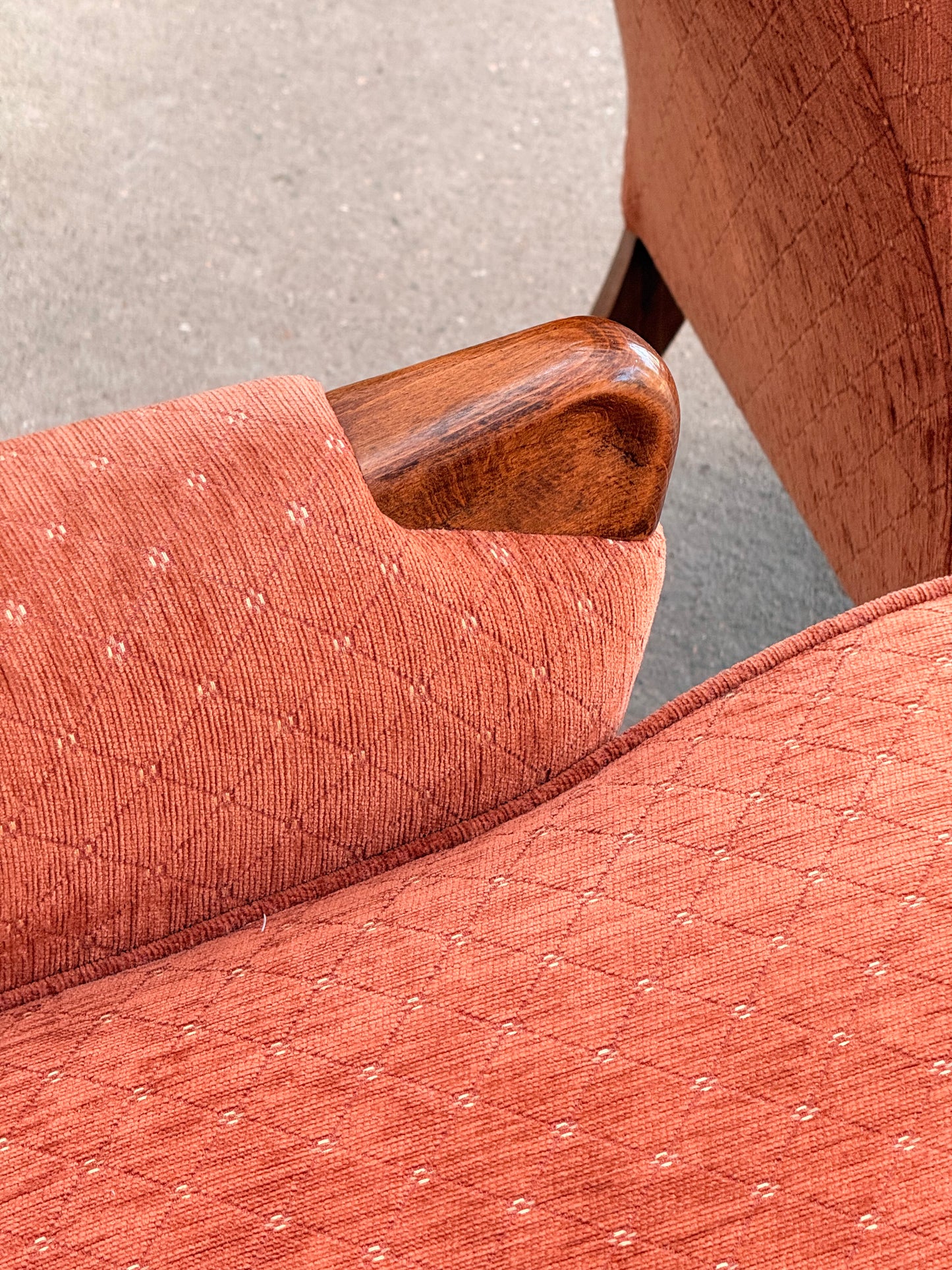 Matched Pair Vintage Parker Knoll PK757 Wingback Lounge Armchairs Mid Century