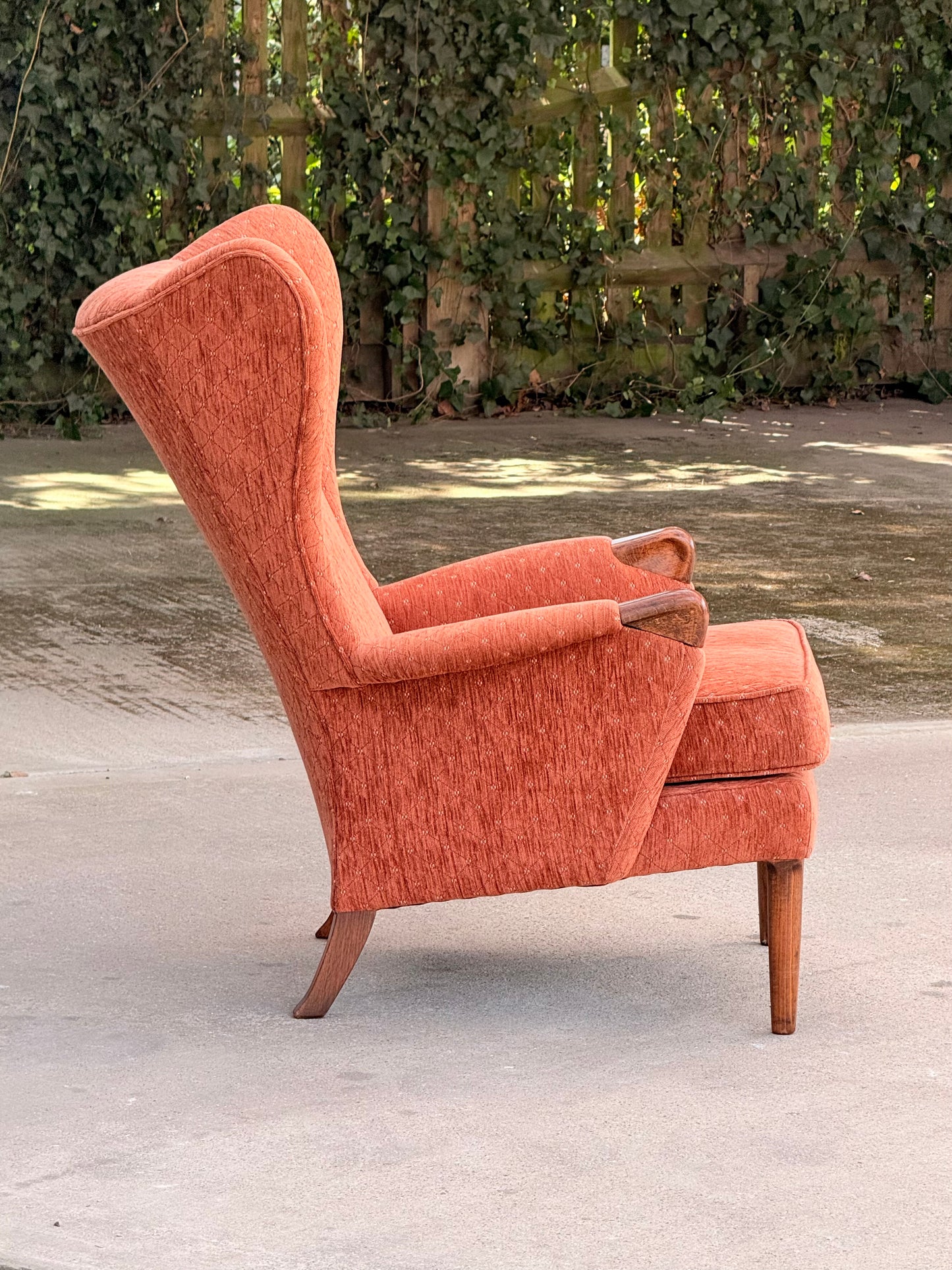 Matched Pair Vintage Parker Knoll PK757 Wingback Lounge Armchairs Mid Century