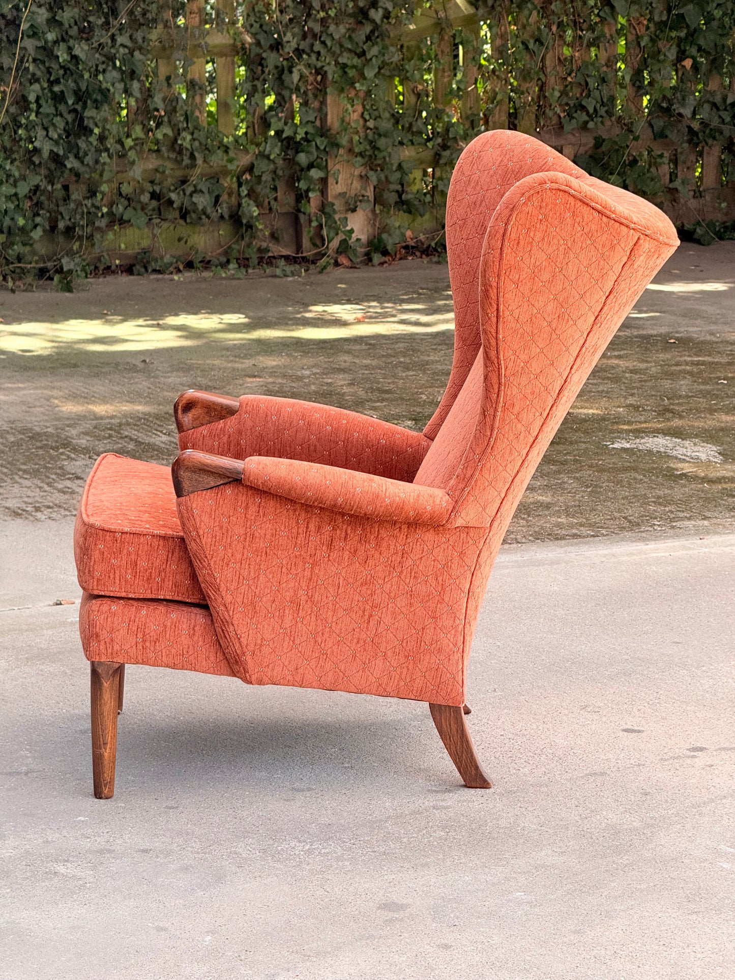 Matched Pair Vintage Parker Knoll PK757 Wingback Lounge Armchairs Mid Century