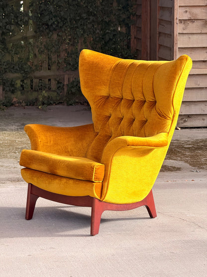 Rare G Plan 6250 Blofeld Wing Chair Mid Century Vintage Armchair 1960s