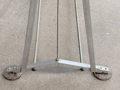 Vintage Industrial Architects Drafting Drawing Table Adjustable Mid Century