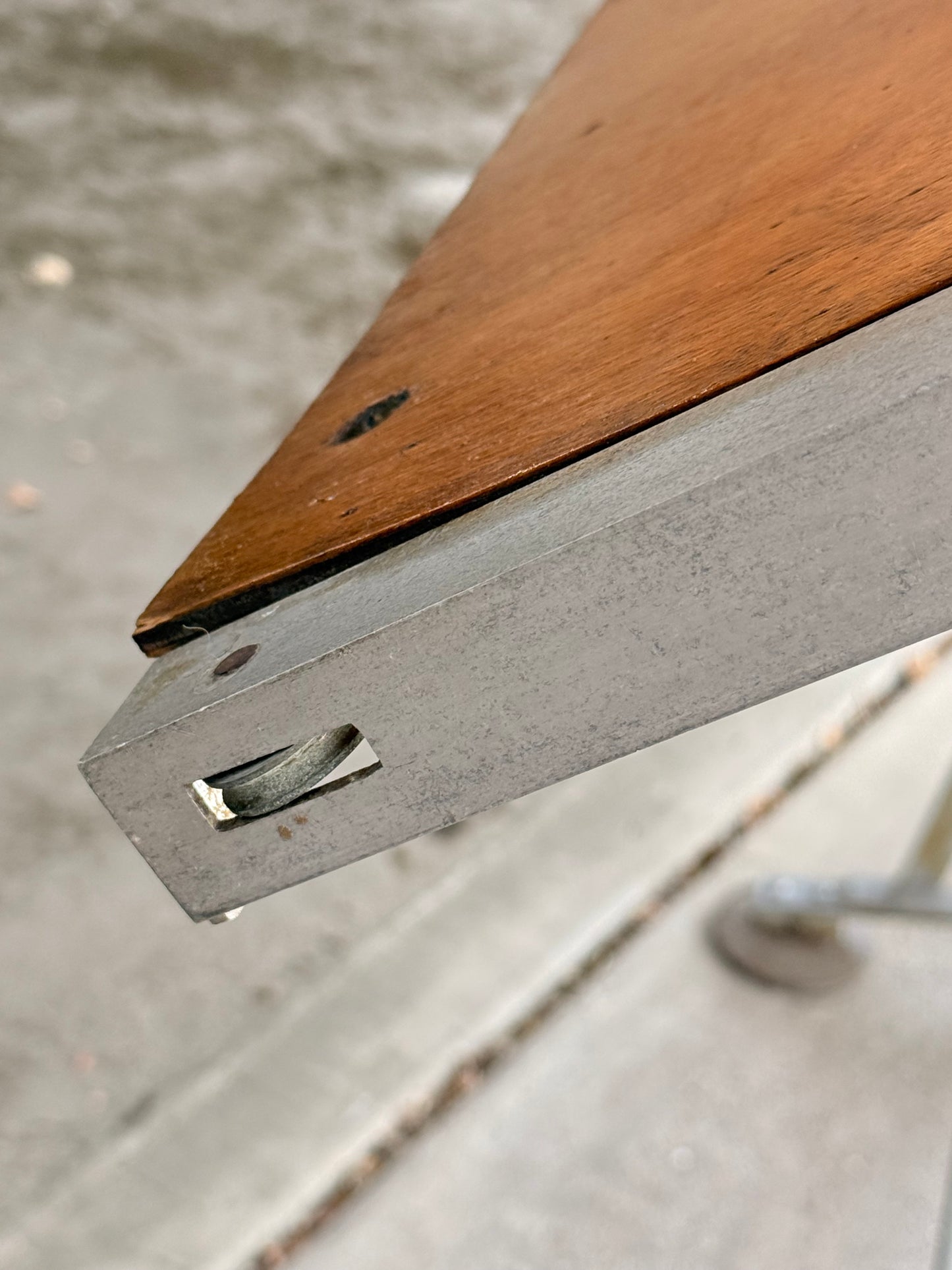 Vintage Industrial Architects Drafting Drawing Table Adjustable Mid Century