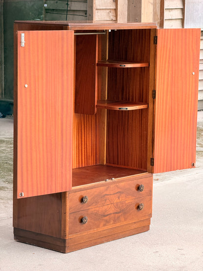 British Utility F121 Walnut Tallboy, CC41, c.1940s