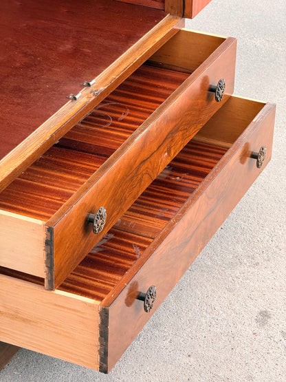 British Utility F121 Walnut Tallboy, CC41, c.1940s